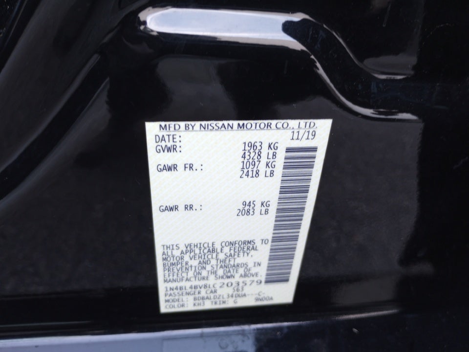 2020 Nissan Altima S FWD