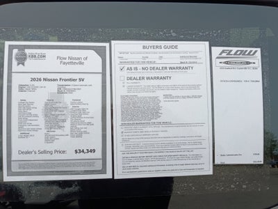 2026 Nissan Frontier Crew Cab SV 4x2