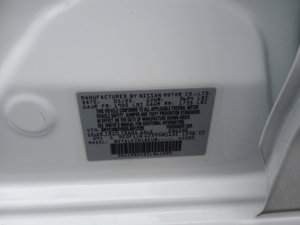 2025 Nissan Versa 1.6 S