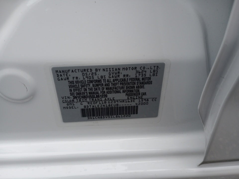 2025 Nissan Versa 1.6 S