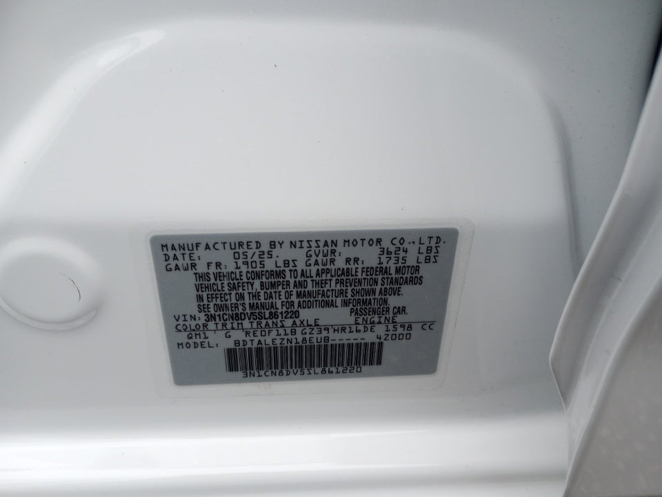 2025 Nissan Versa 1.6 S