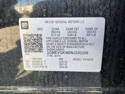 2022 Chevrolet Traverse AWD LT Cloth