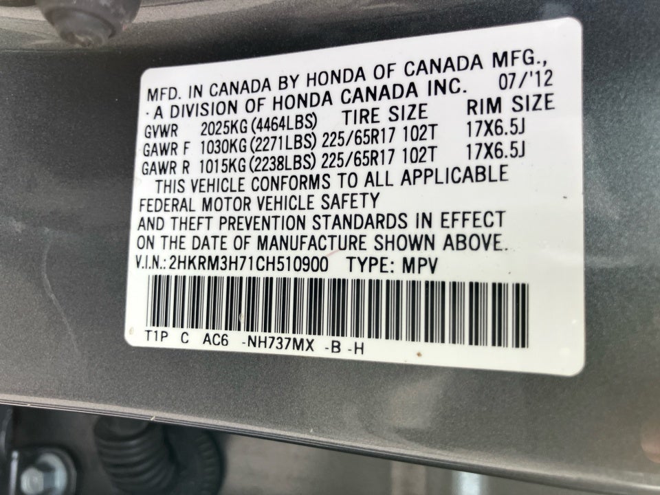 2012 Honda CR-V EX-L