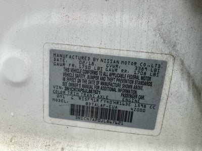 2018 Nissan Versa 1.6 S