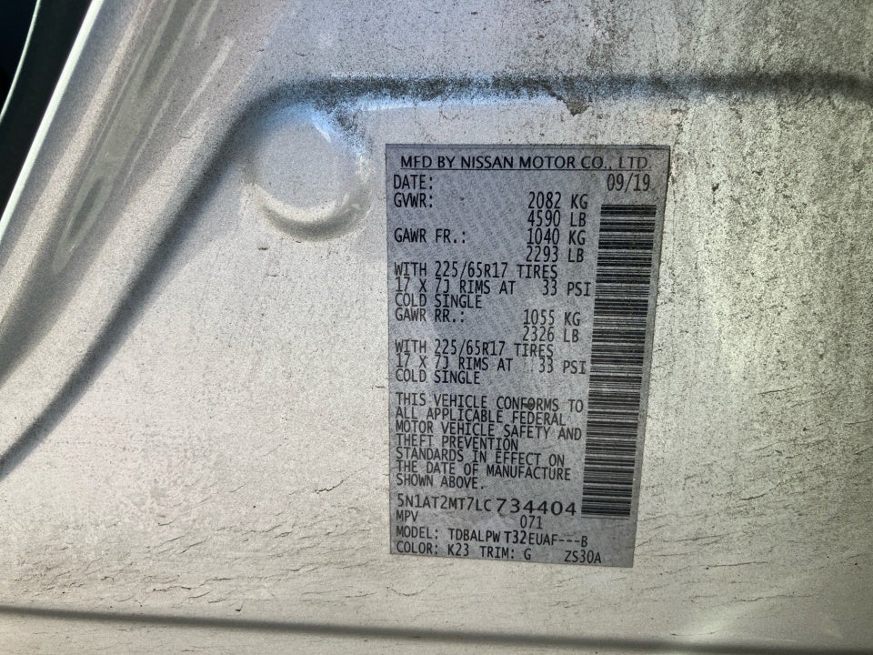 2020 Nissan Rogue S FWD