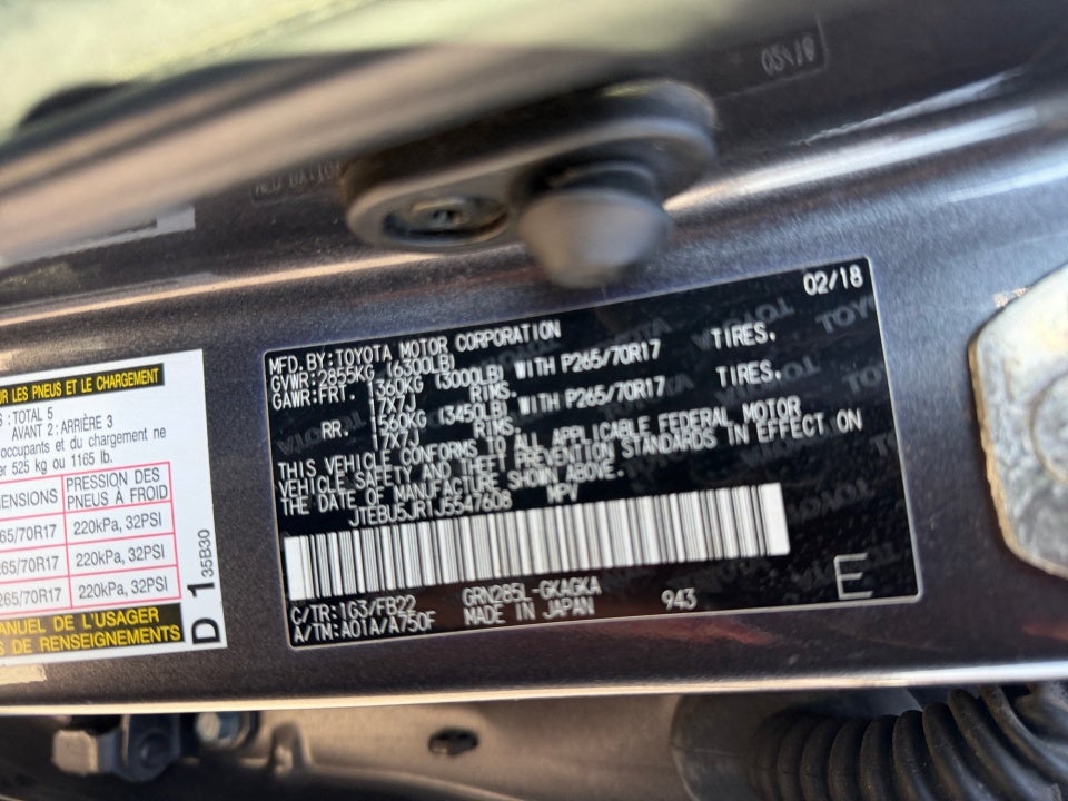 2018 Toyota 4Runner SR5