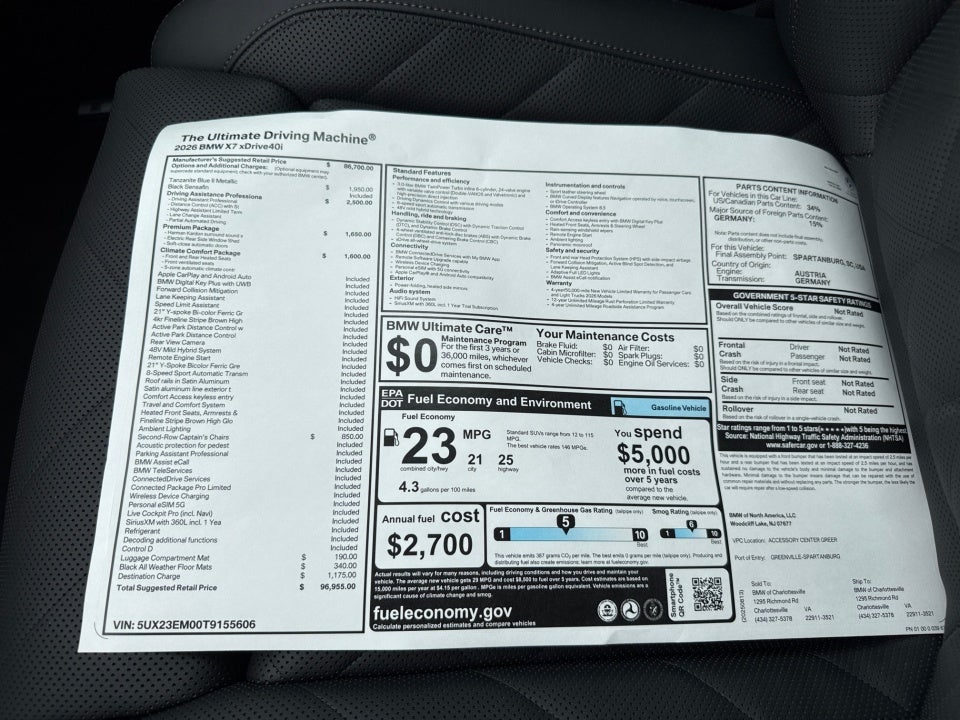 2026 BMW X7 xDrive40i