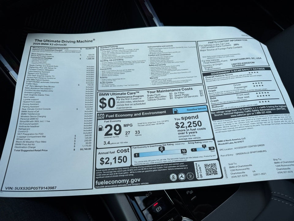 2026 BMW X3 30 xDrive