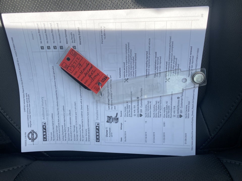 2019 Honda Accord EX-L