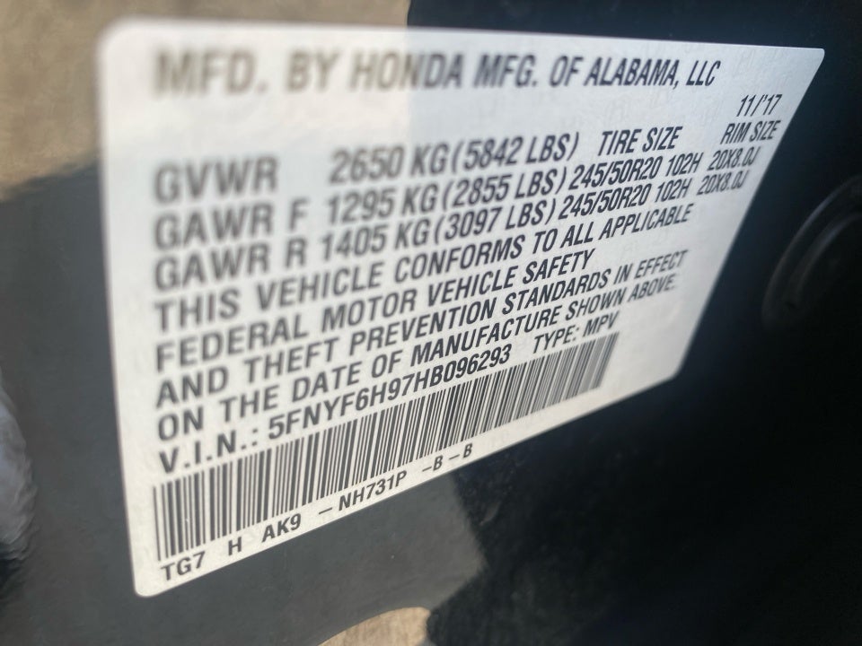 2017 Honda Pilot Touring