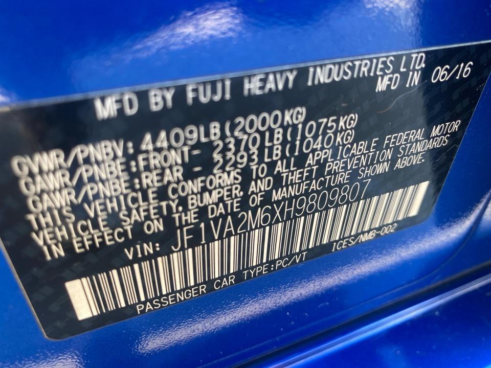 2017 Subaru WRX STI STI