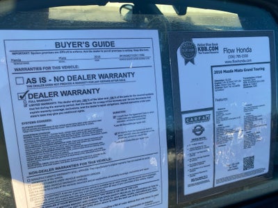 2016 Mazda Mazda MX-5 Miata Grand Touring