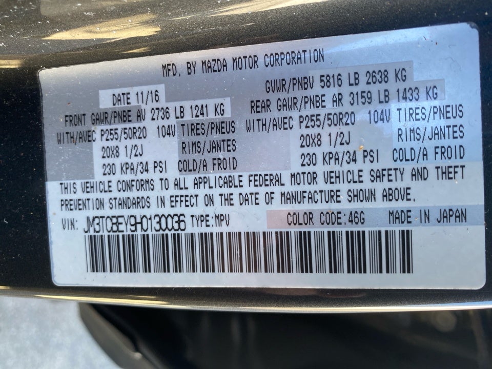 2017 Mazda Mazda CX-9 Signature