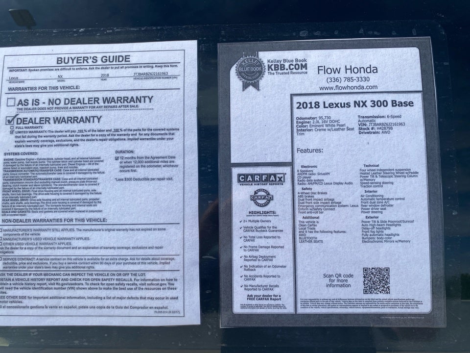 2018 Lexus NX 300 NX 300