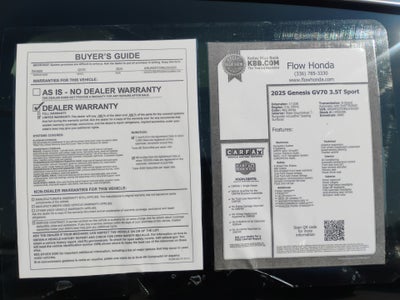 2025 Genesis GV70 3.5T AWD Sport