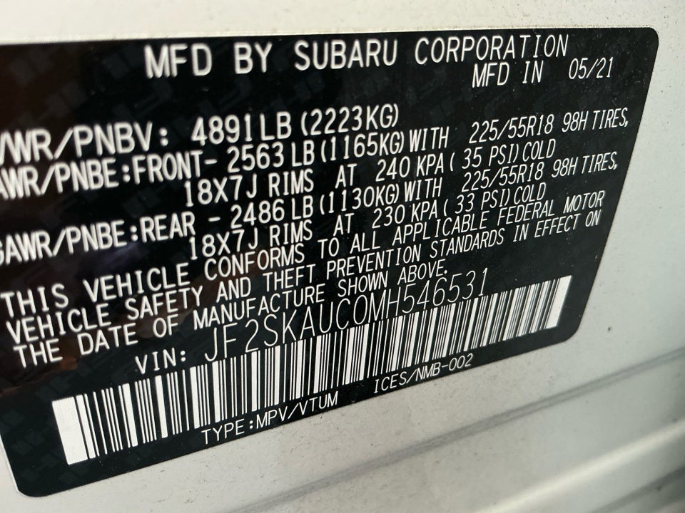 2021 Subaru Forester Limited