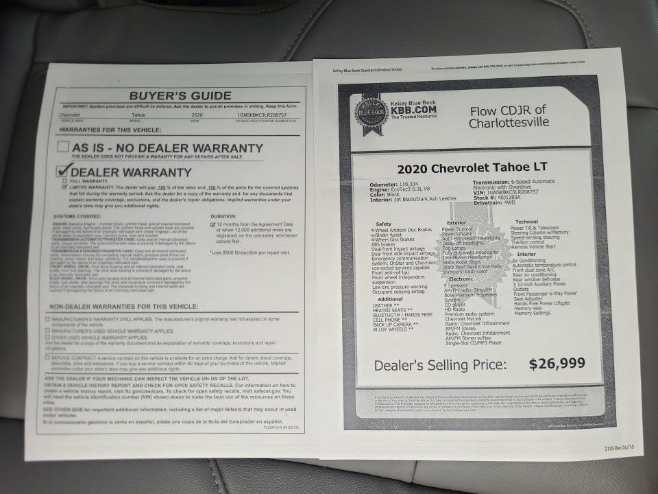 2020 Chevrolet Tahoe 4WD LT