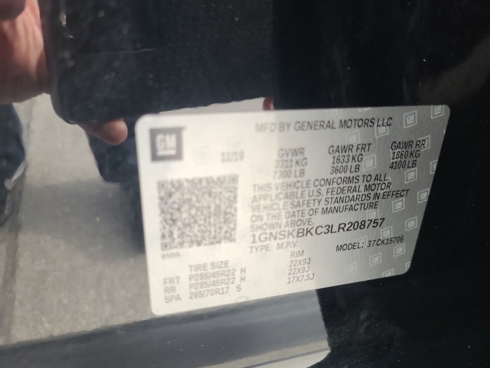 2020 Chevrolet Tahoe 4WD LT