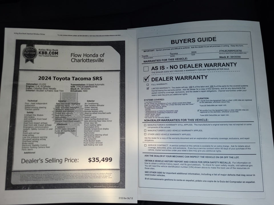 2024 Toyota Tacoma SR5