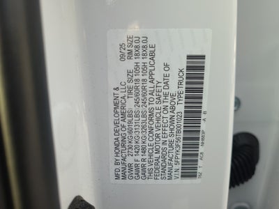 2026 Honda Ridgeline RTL