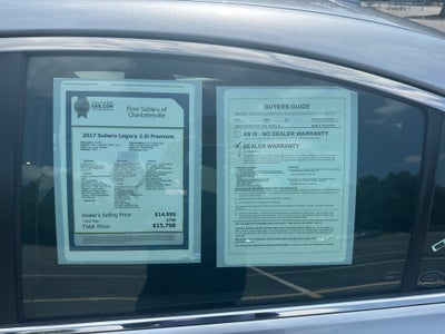 2017 Subaru Legacy Premium