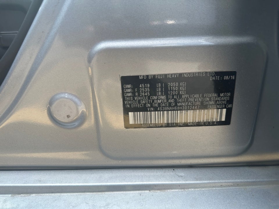 2017 Subaru Legacy Premium