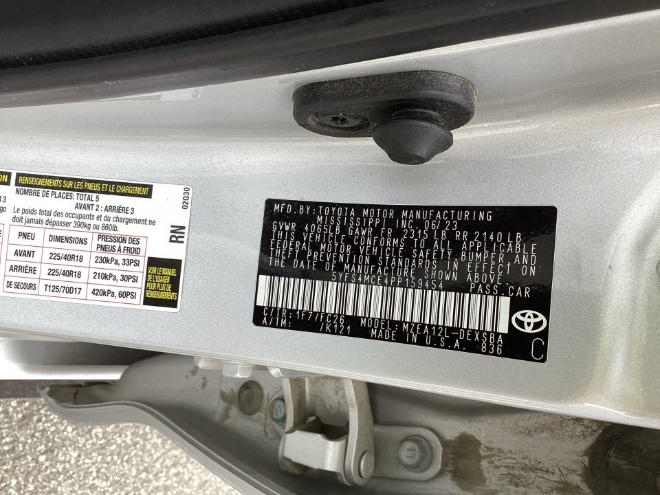 2023 Toyota Corolla SE