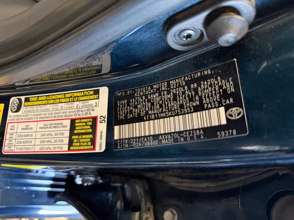 2019 Toyota Camry SE