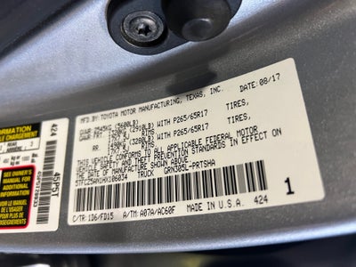 2017 Toyota Tacoma TRD Sport