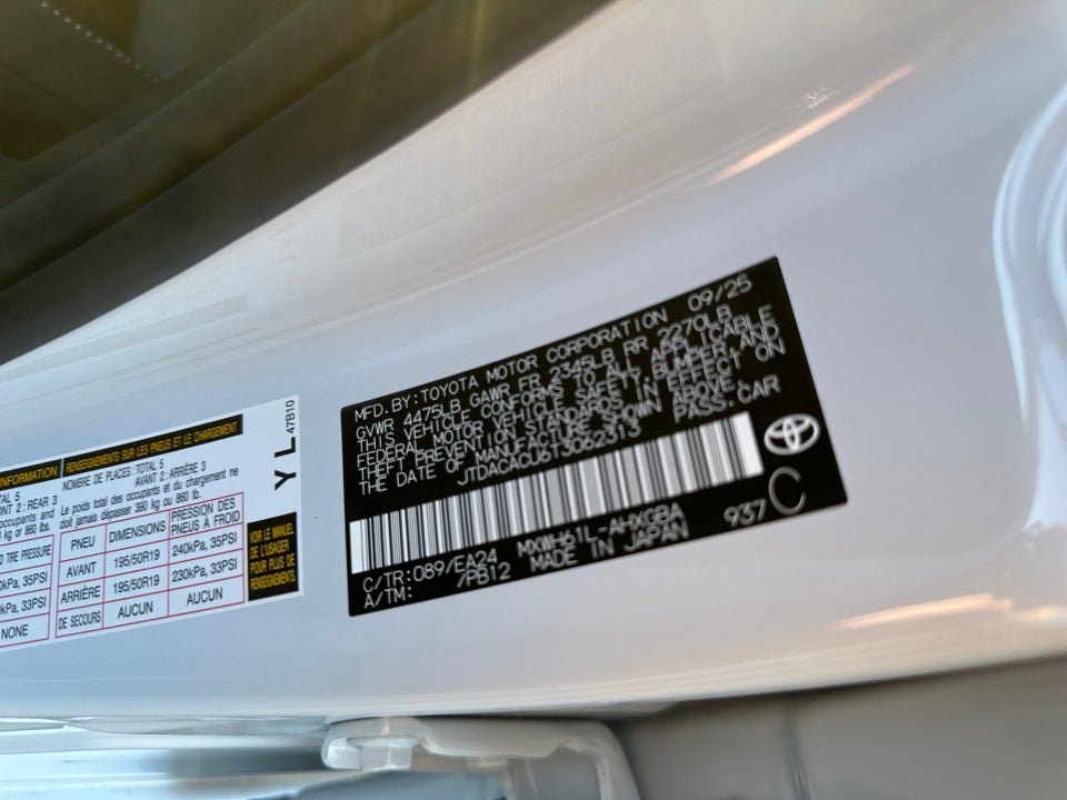 2026 Toyota PRIUS NIGHTSHADE Nightshade
