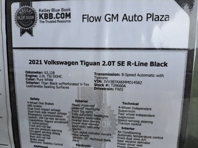 2021 Volkswagen Tiguan 2.0T SE