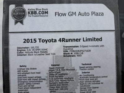 2015 Toyota 4Runner Limited