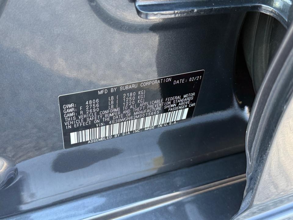 2021 Subaru Legacy Limited XT