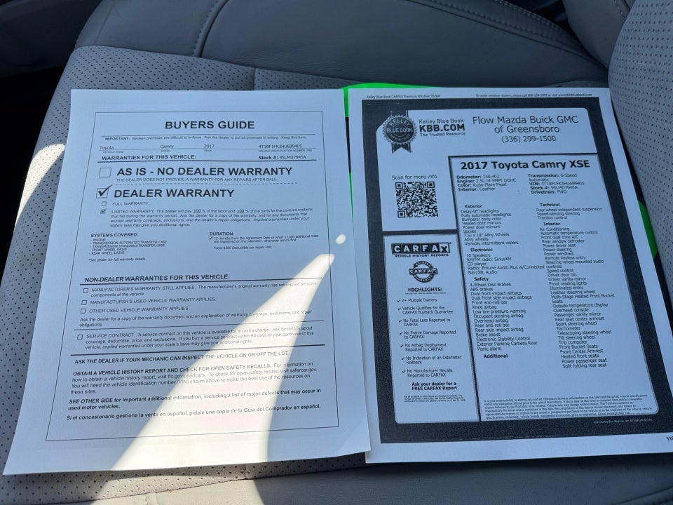 2017 Toyota Camry XSE