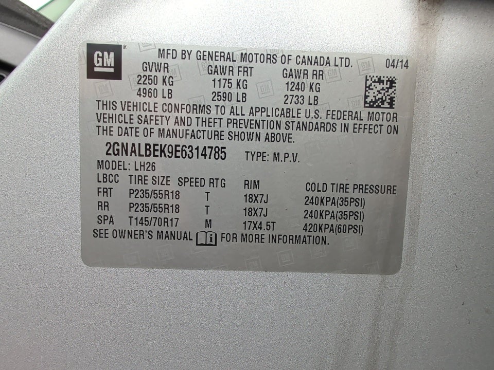 2014 Chevrolet Equinox LT