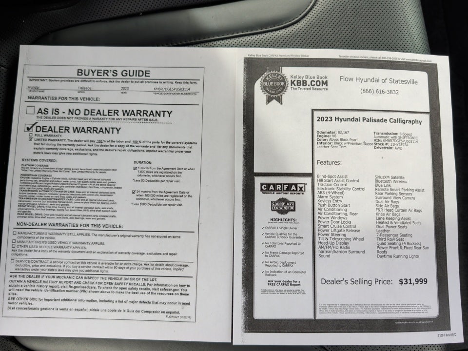 2023 Hyundai Palisade Calligraphy