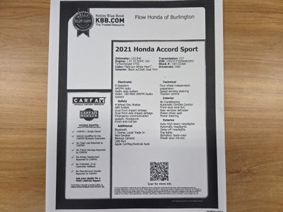 2021 Honda Accord Sport
