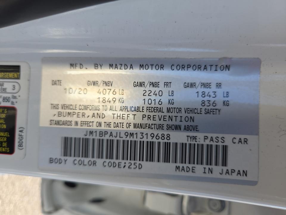 2021 Mazda Mazda3 Hatchback 2.5 S