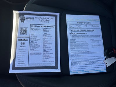 2020 Jeep Wrangler Willys 4x4