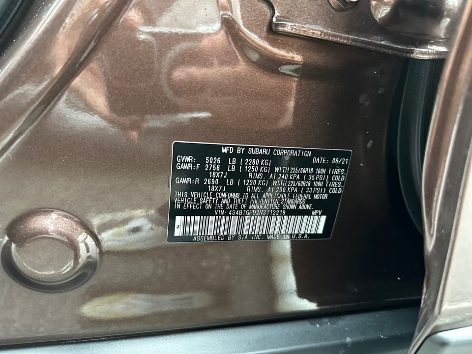 2022 Subaru Outback Touring XT