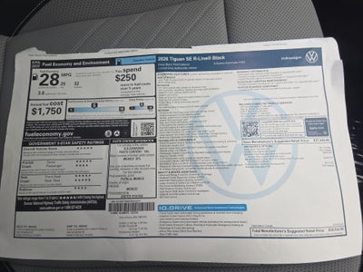 2026 Volkswagen Tiguan 2.0T SE R-Line Black