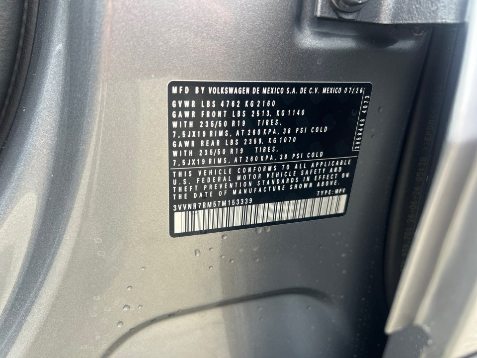 2026 Volkswagen Tiguan 2.0T SE