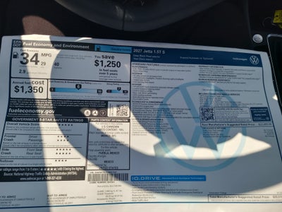 2027 Volkswagen Jetta 2.0 S