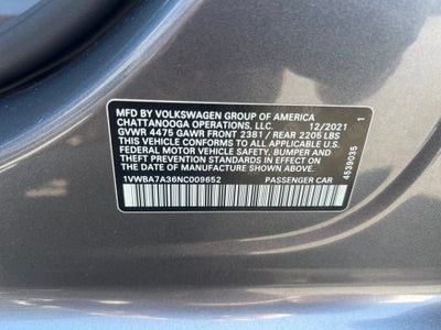 2022 Volkswagen Passat 2.0T Limited Edition