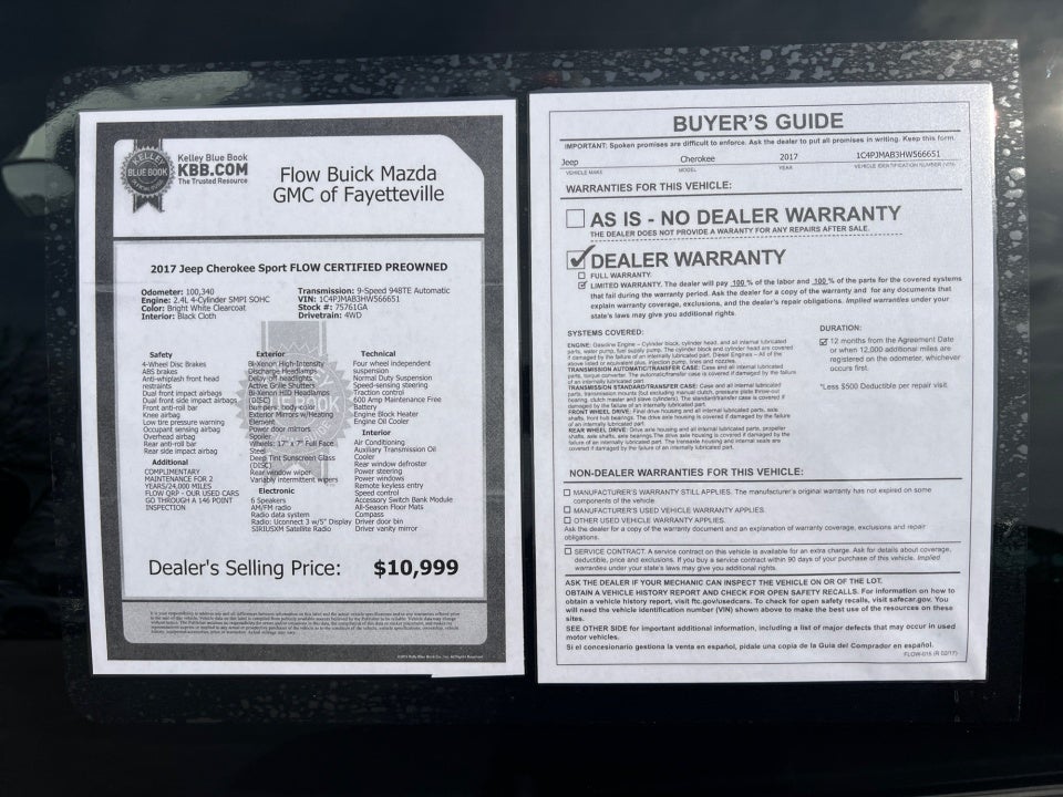 2017 Jeep Cherokee Altitude 4x4