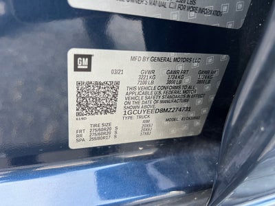 2021 Chevrolet Silverado 1500 4WD Crew Cab Short Bed RST