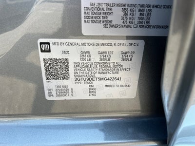 2021 GMC Sierra 1500 4WD Crew Cab Short Box SLT