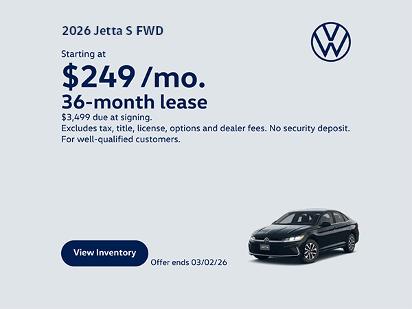 2026 Jetta S Lease Offer